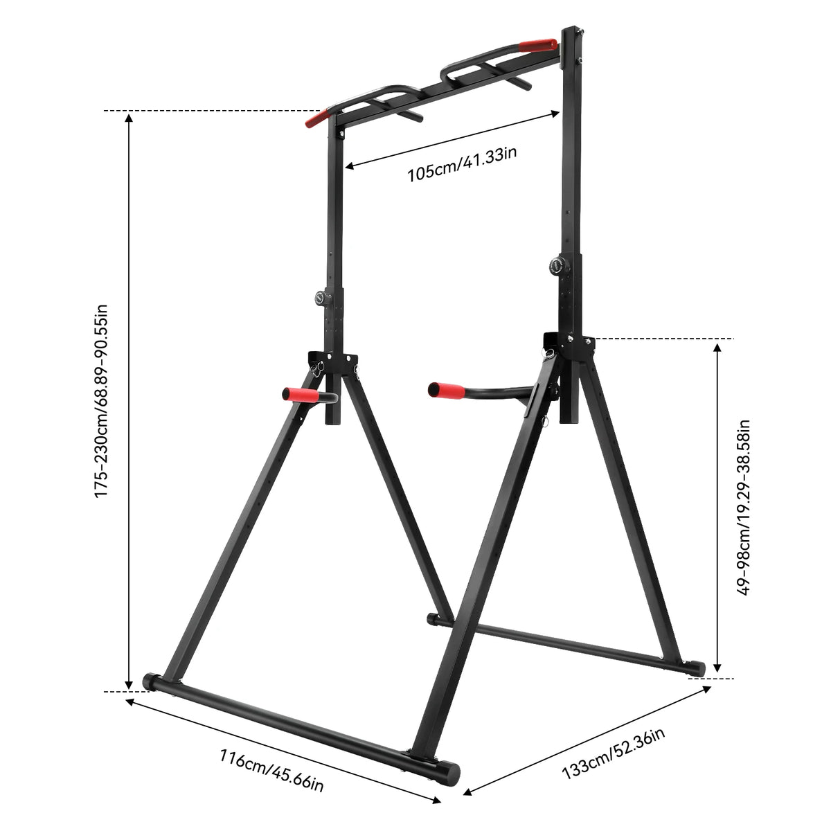 Adjustable Foldable Pull Up Bar For Home Gym Strength Training