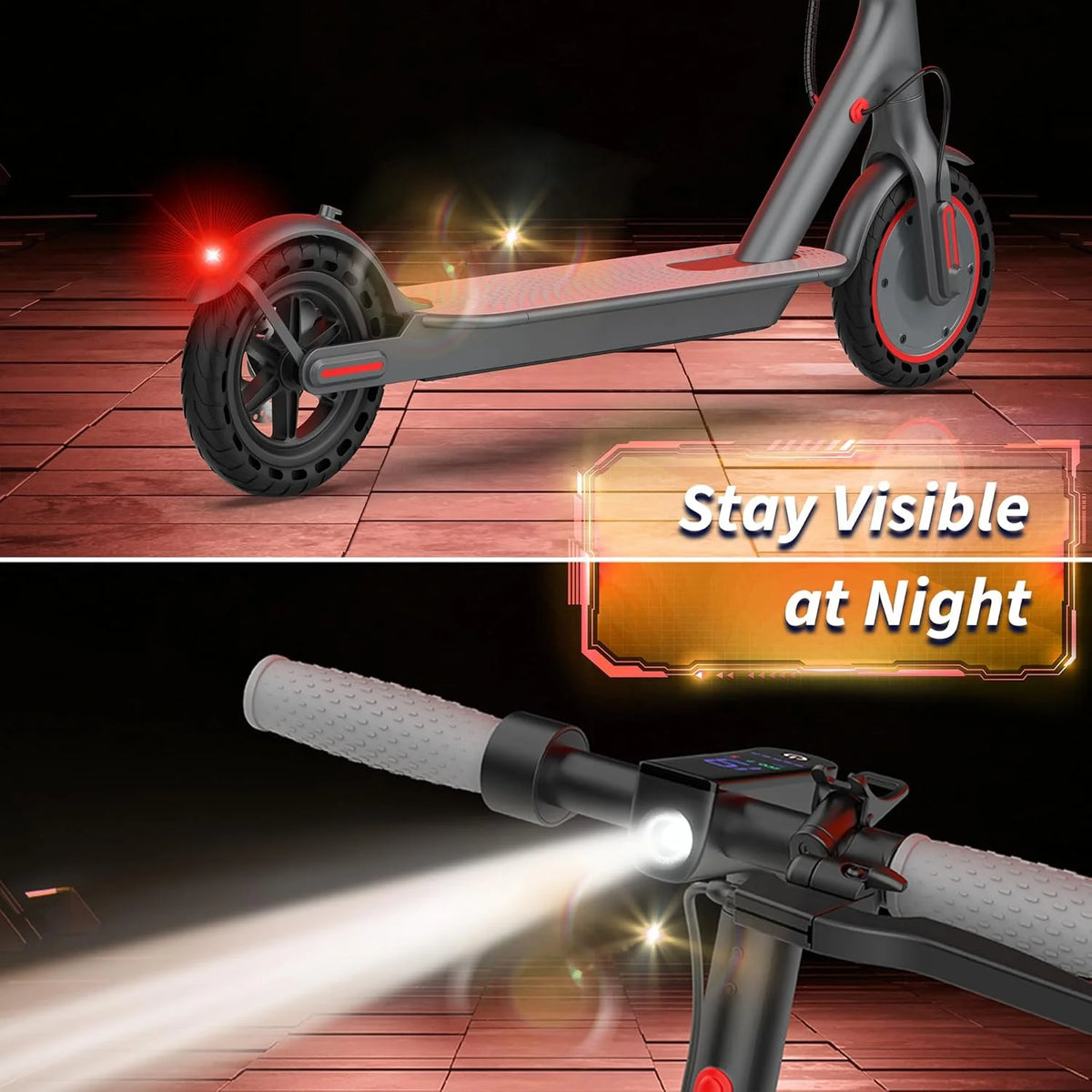 AOVOPRO Foldable Electric Scooter With App Control And Solid Tire