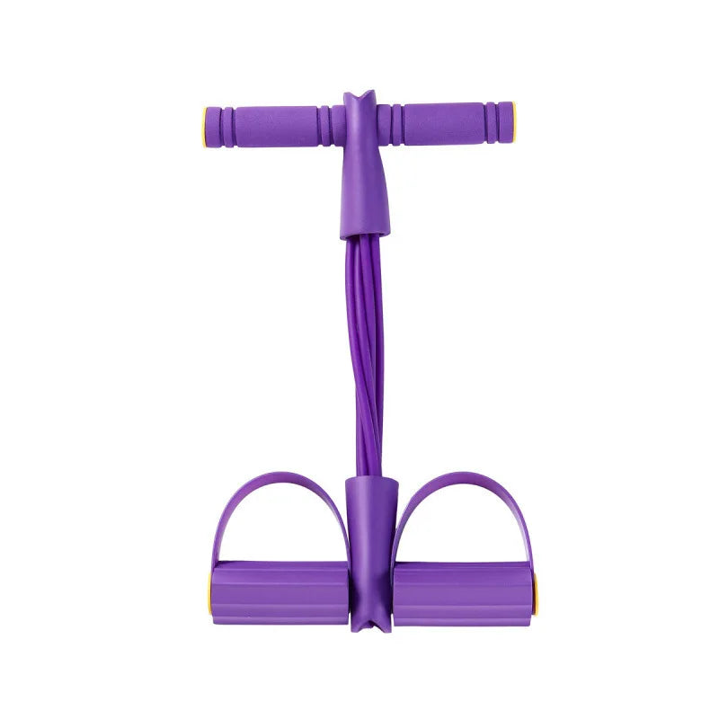 Natural Rubber Pedal Resistance Bands With Heavy Duty Handles