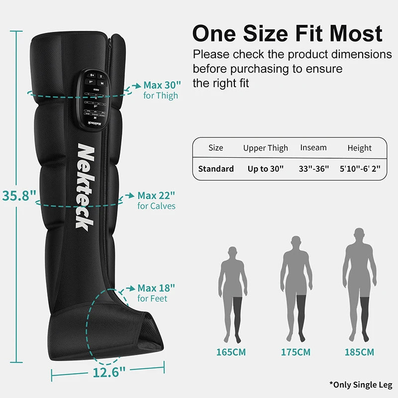 Nekteck Air Pressure Leg Massager For Muscle Relaxation