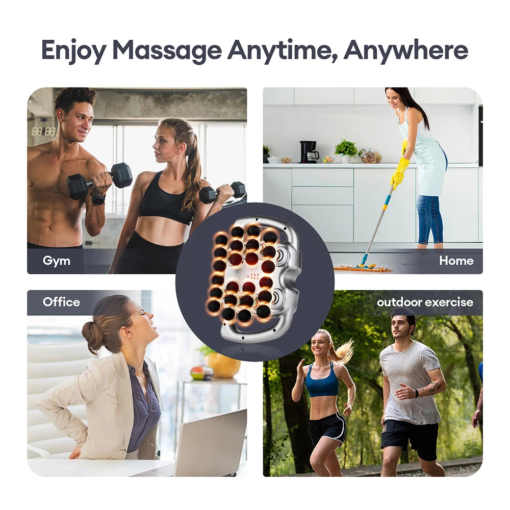 Foreverlily 24 Head High Frequency Vibration Massage Gun