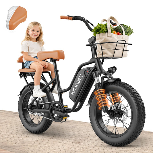 Kickwey LD20 1500W Electric Fat Tire Bike With 48V Battery