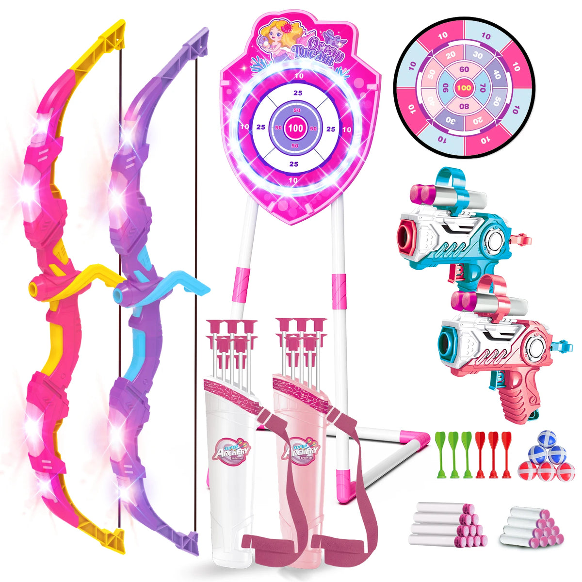 Vatos Night Light Bow And Arrow Archery Outdoor Game