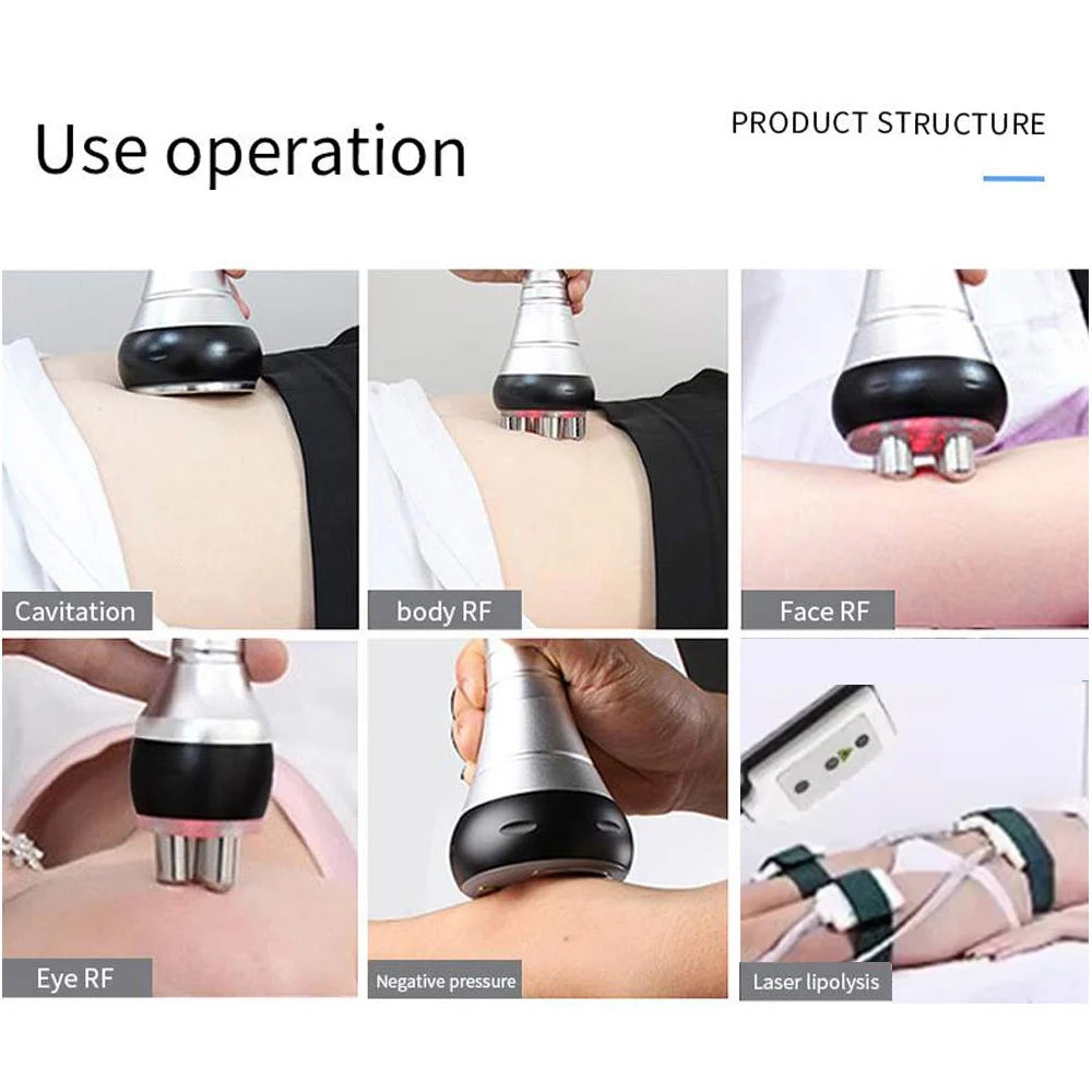 AOKO Ultrasonic Cavitation Multipolar Radio Frequency Body Slimming Tool