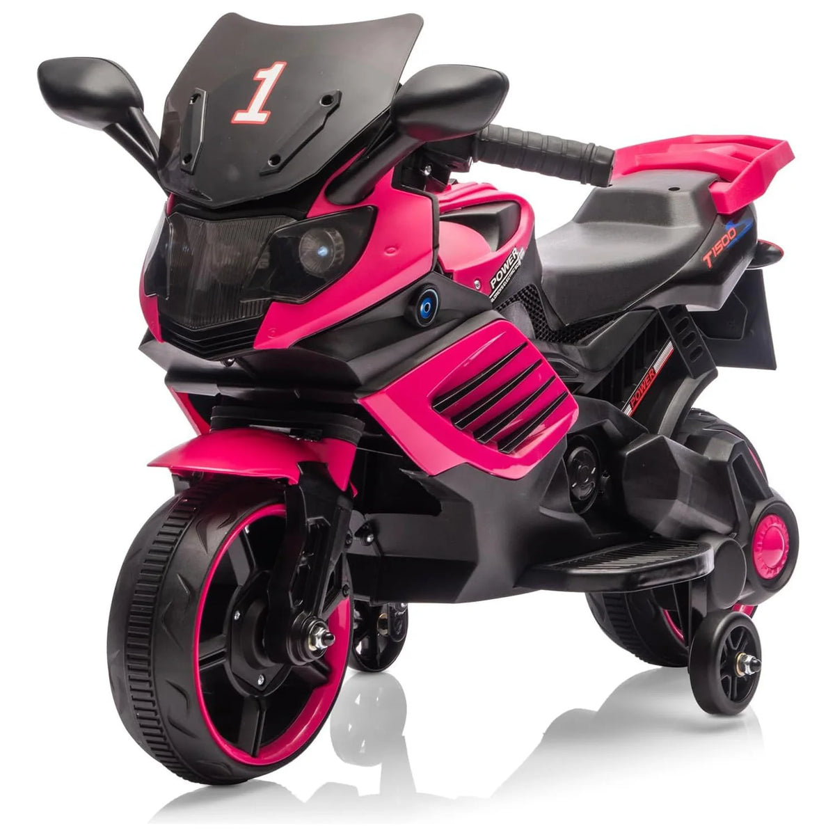 HiMISS Kids Electric Motorcycle Ride On Toy With Training Wheels