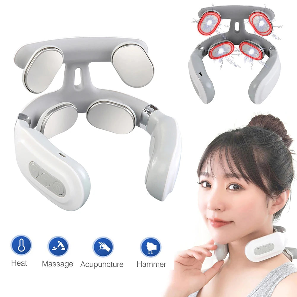 Smart Pulse USB Cervical Neck Massager With 16 Heating Modes