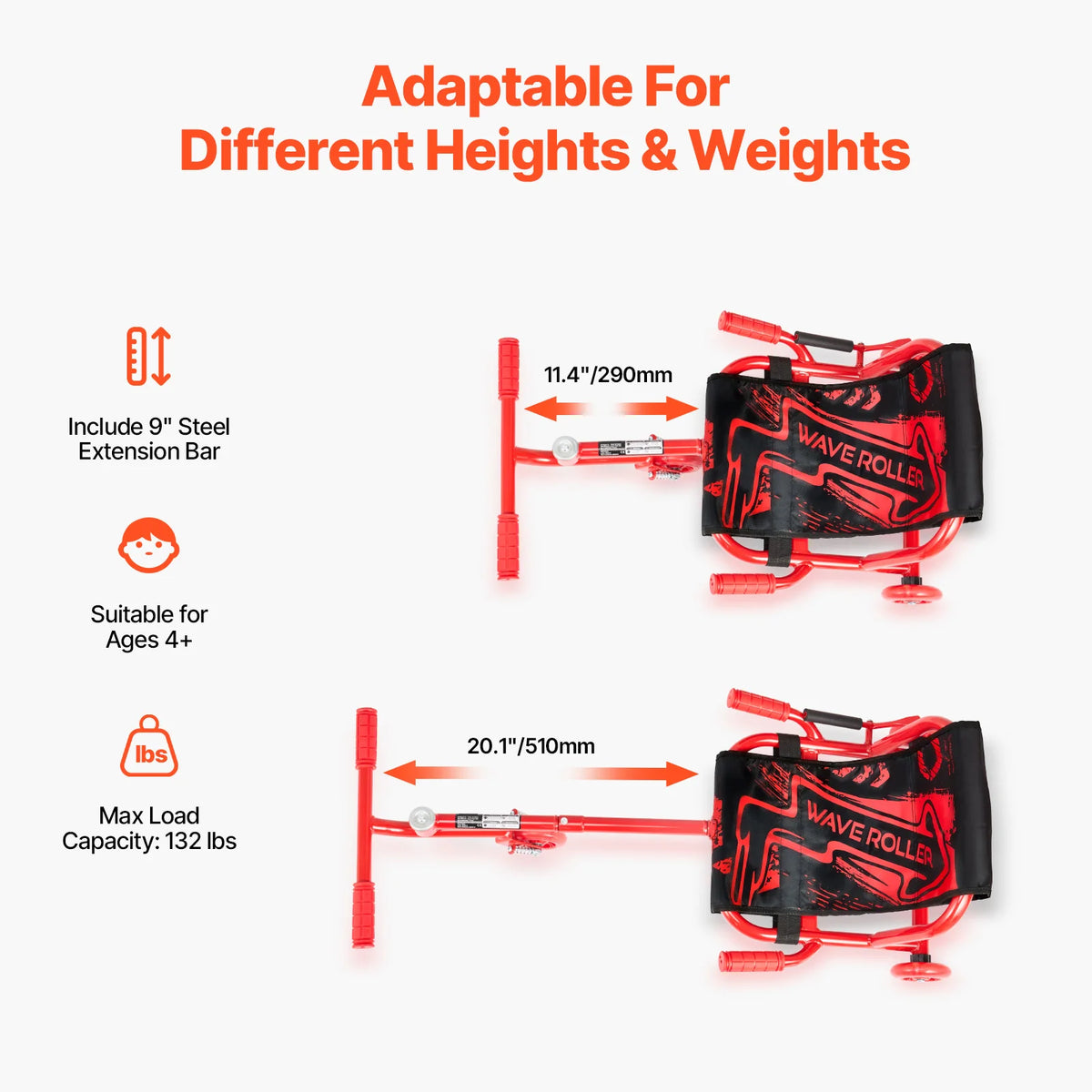 SucceBuy Ride On Drift Car Zig Zag Scooter Swinging Motion