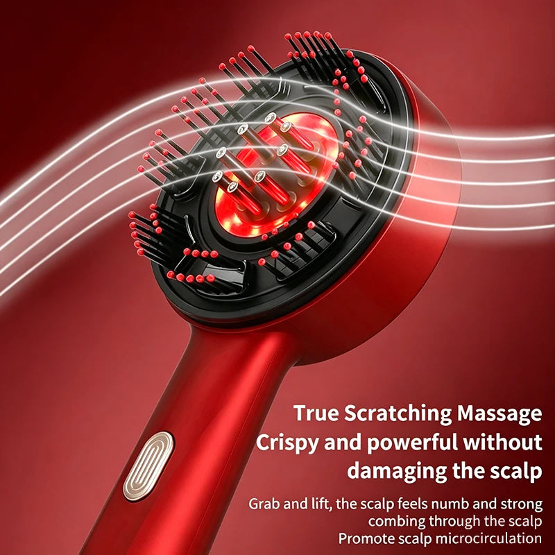 Afdeal Electric Scalp Massaging Hair Brush With Oil Dispenser