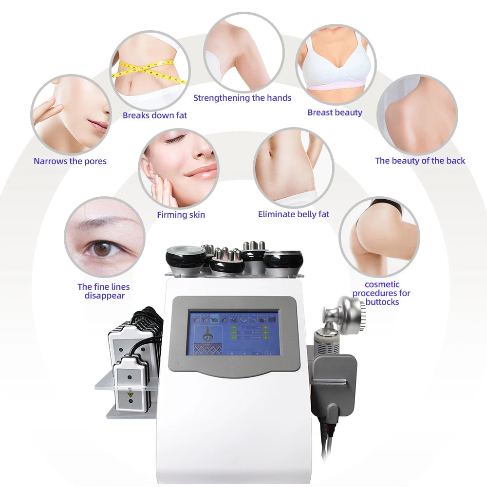 AOKO Ultrasonic Cavitation Multipolar Radio Frequency Body Slimming Tool