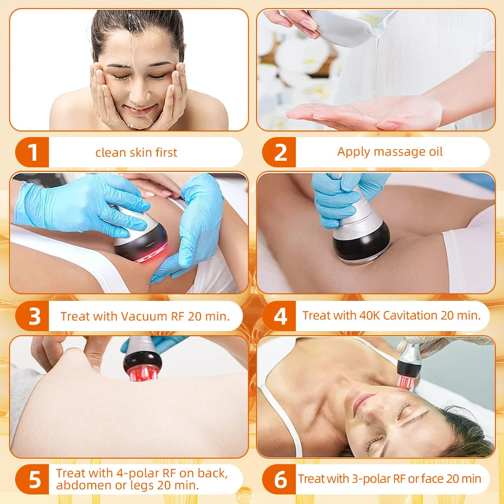 MISSHEART 4 In 1 Cavitation Body Slimming Facial Massager