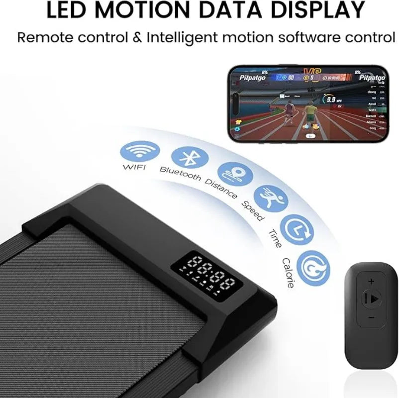Superun Compact Walking Treadmill With App And Remote Control