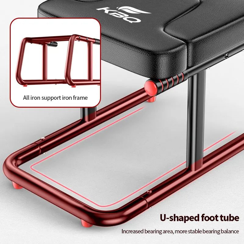 KBQ Multifunctional Inverted Yoga Stool With Double Armrests