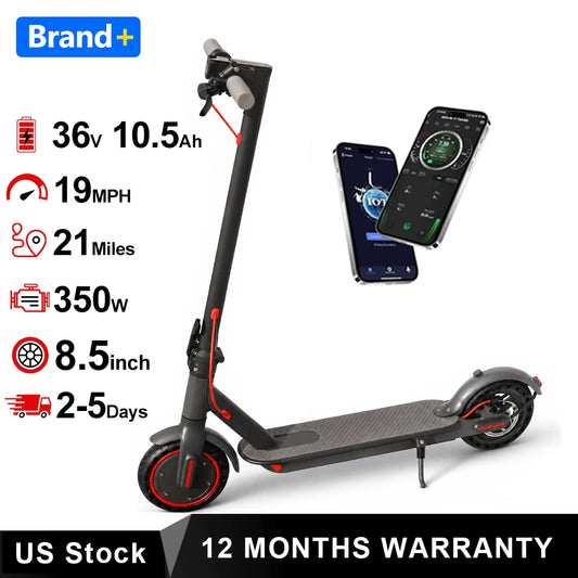 AOVOPRO Foldable Electric Scooter With App Control And Solid Tire