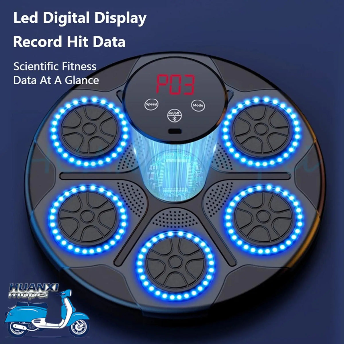Intelligent Music Boxing Trainer With Smart Bluetooth And Led Display