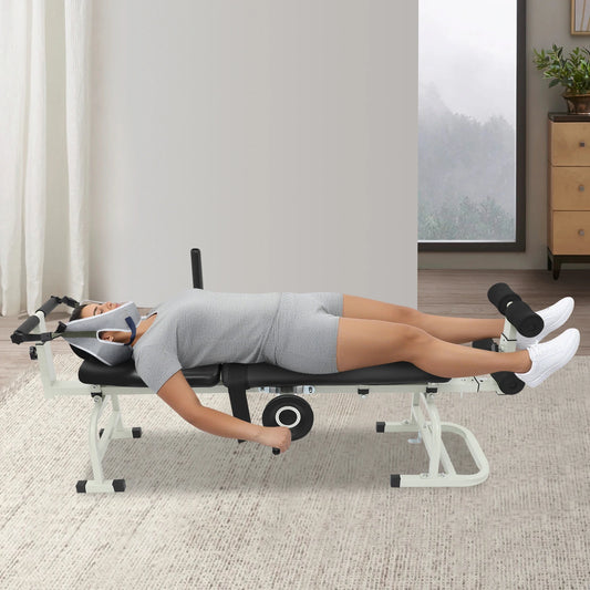 Multifunctional Cervical Lumbar Traction Back Stretch Bench