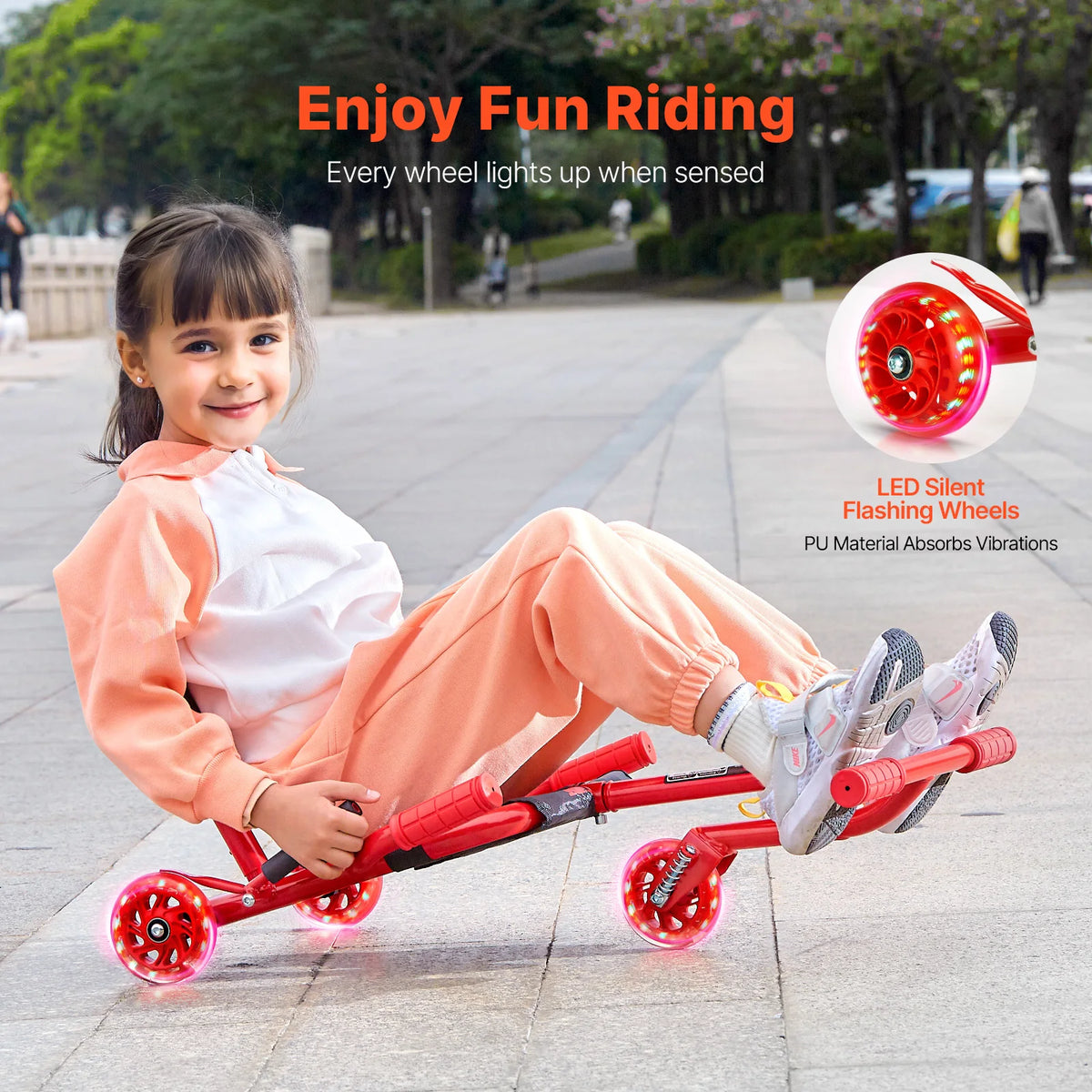 SucceBuy Ride On Drift Car Zig Zag Scooter Swinging Motion