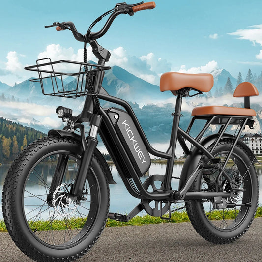 Kickwey LD20 1500W Long Range Fat Tire Electric Bike