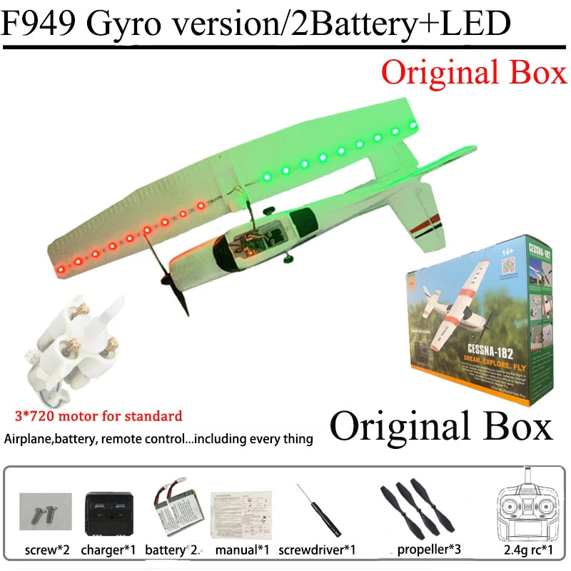 WLtoys F949 RC Fixed Wing Airplane With Upgraded Gyroscope