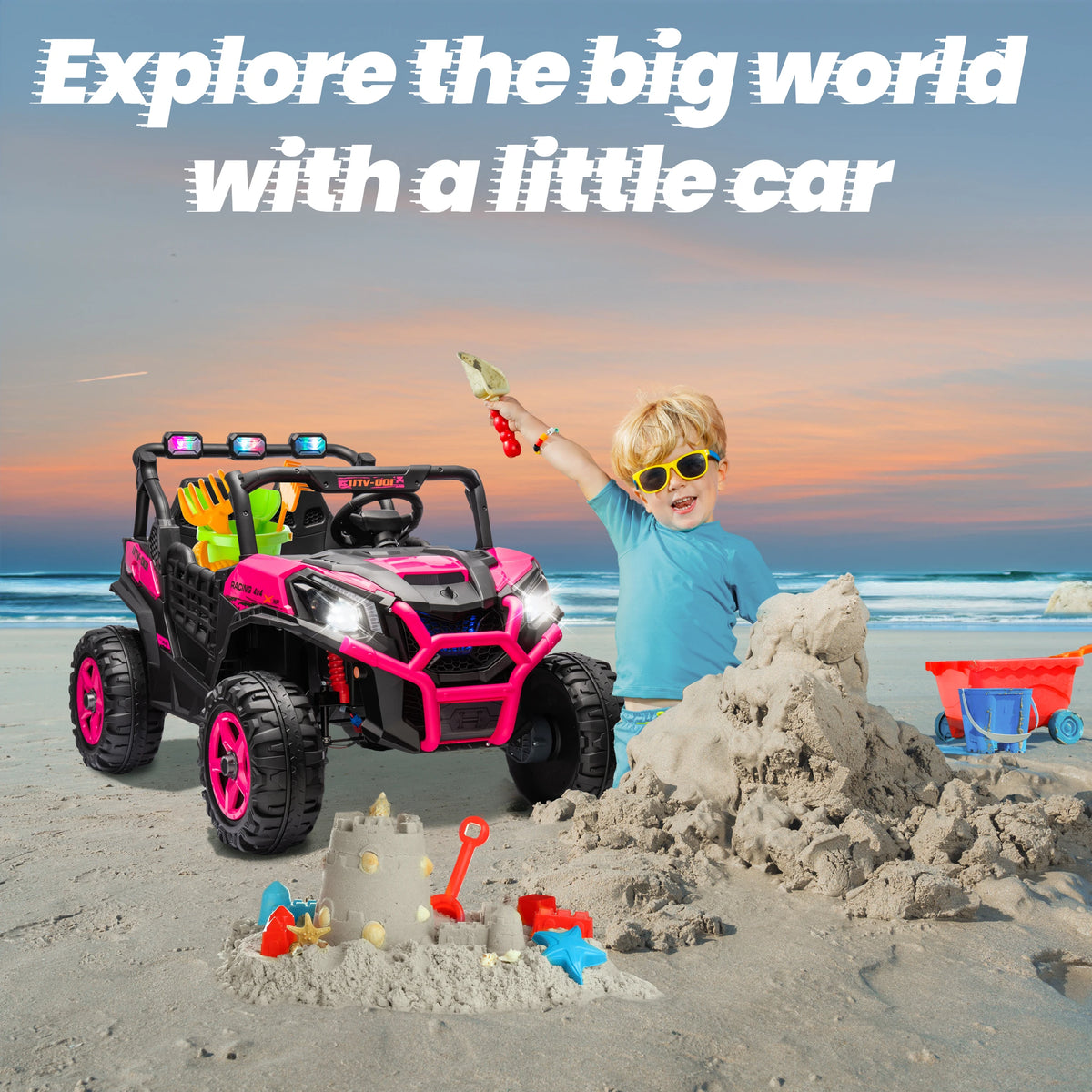 Joyracer 24V Electric Ride On Toy Car With Remote Control