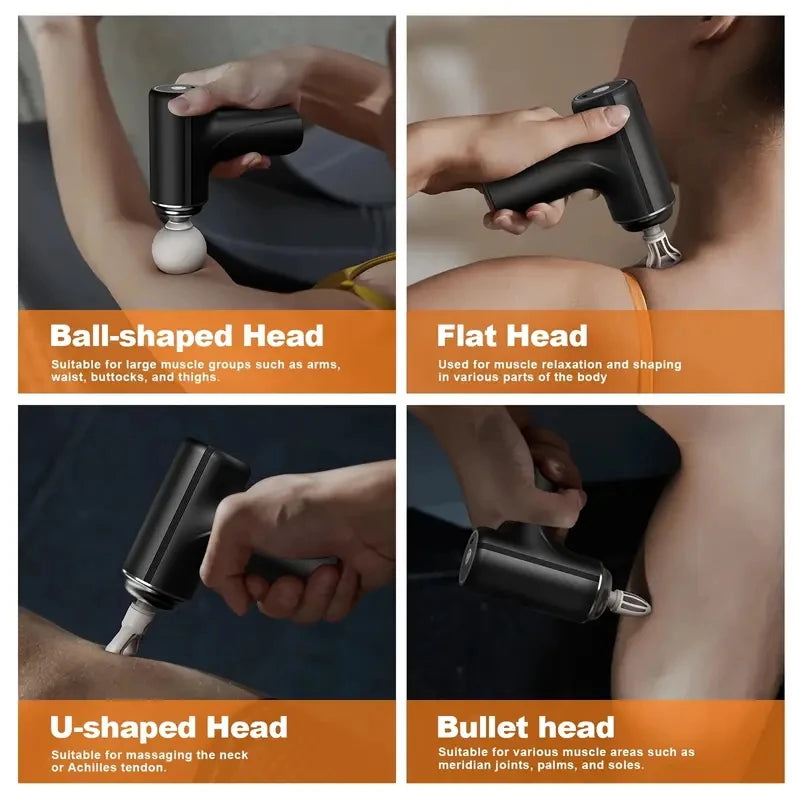 Portable Electric Fascia Massage Gun For Deep Tissue Relief