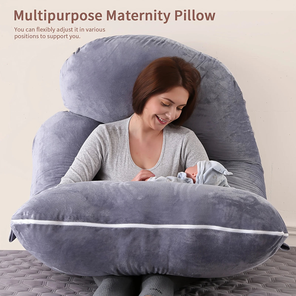 Detachable G Shaped Maternity Pillow For Pregnant Lumbar Support Cushion
