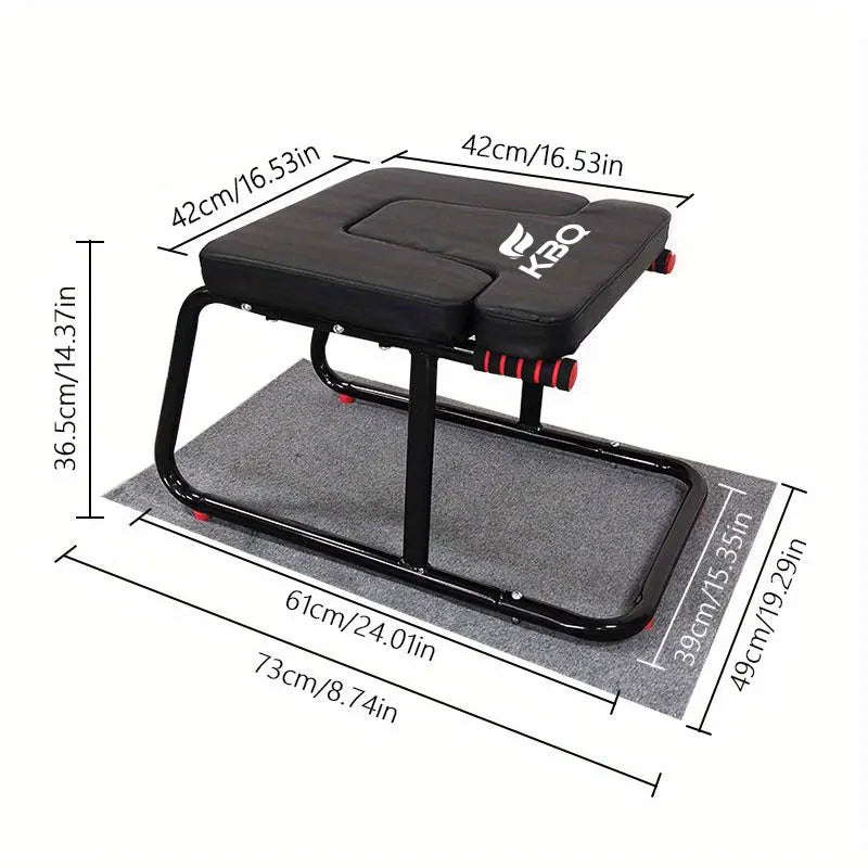 KBQ Multifunctional Inverted Yoga Stool With Double Armrests