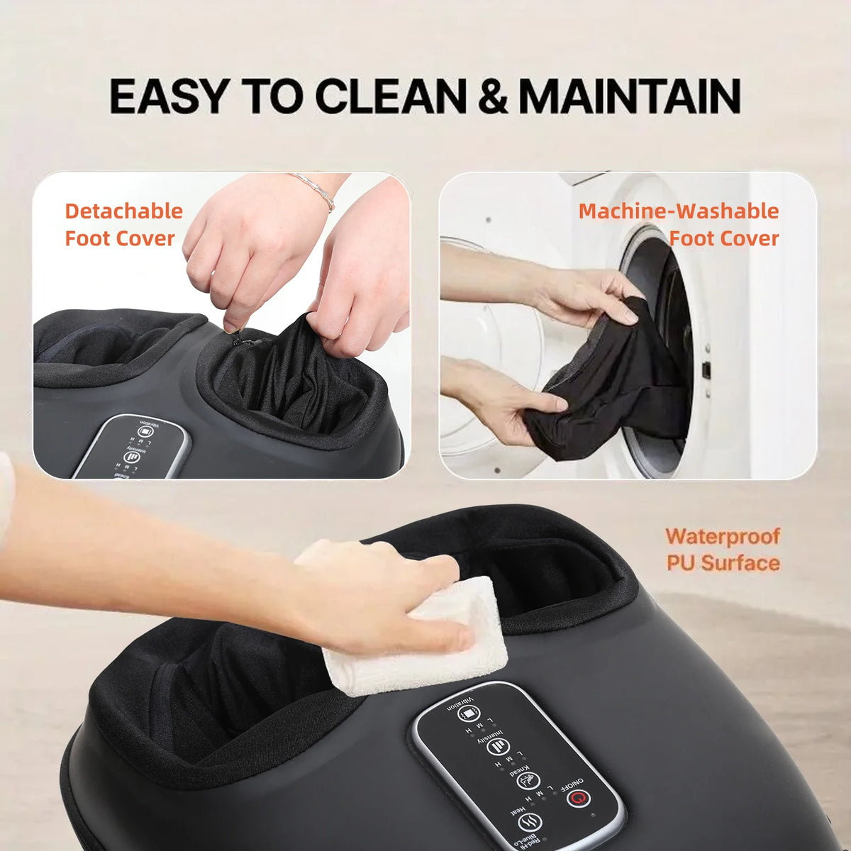 Leercon Automatic Foot Massager With Roller Kneading And Airbags
