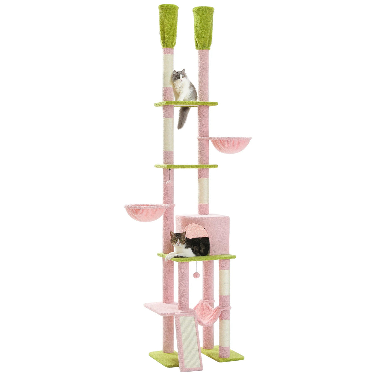 PAWZ Road Cactus Cat Tree With Hammocks Condos Scratching Posts