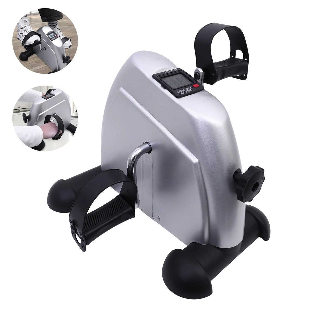 Motorized Mini Under Desk Pedal Exerciser Digital LCD Display