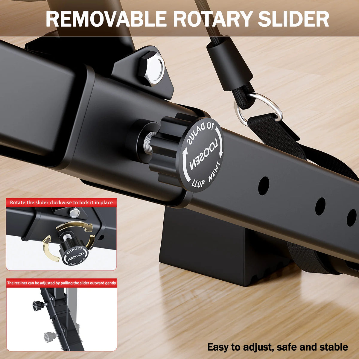 Foldable Adjustable Weight Bench For Full Body Strength Training