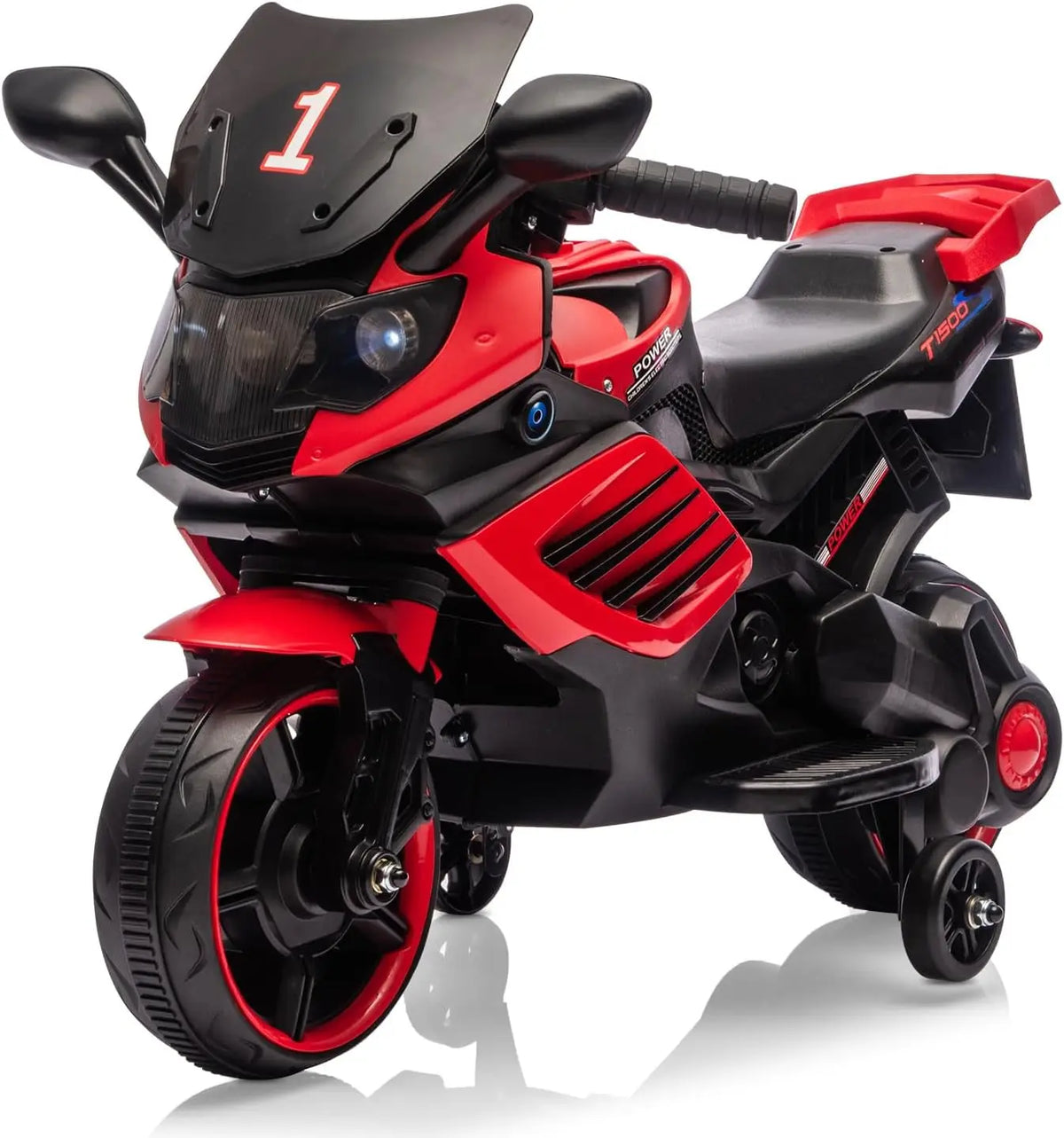 HiMISS Kids Electric Motorcycle Ride On Toy With Training Wheels