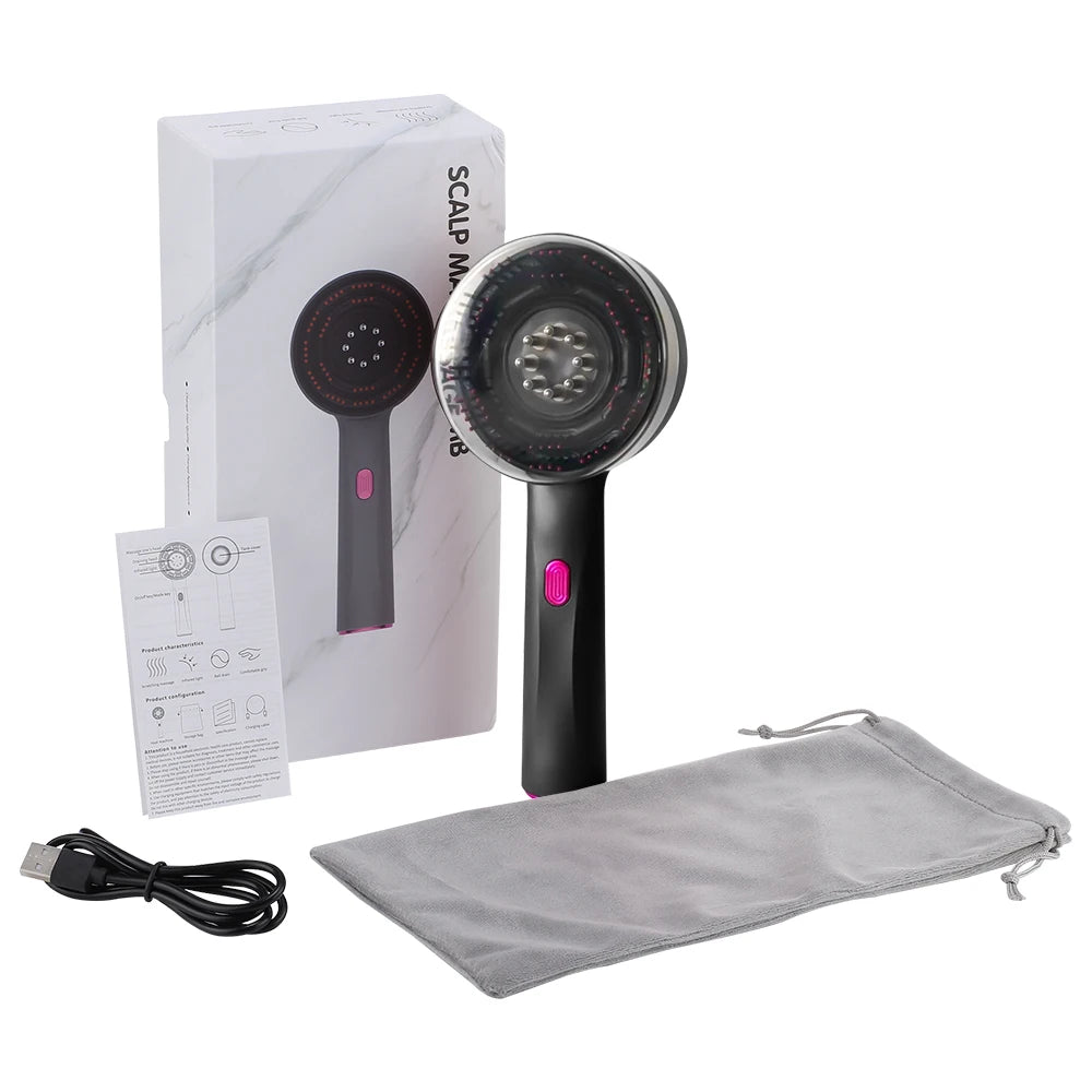 Afdeal Electric Scalp Massaging Hair Brush With Oil Dispenser