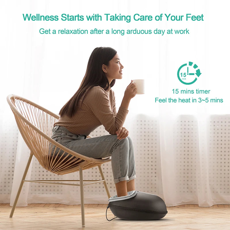 Medcursor Electric Shiatsu Foot Massager With Heat And Roller