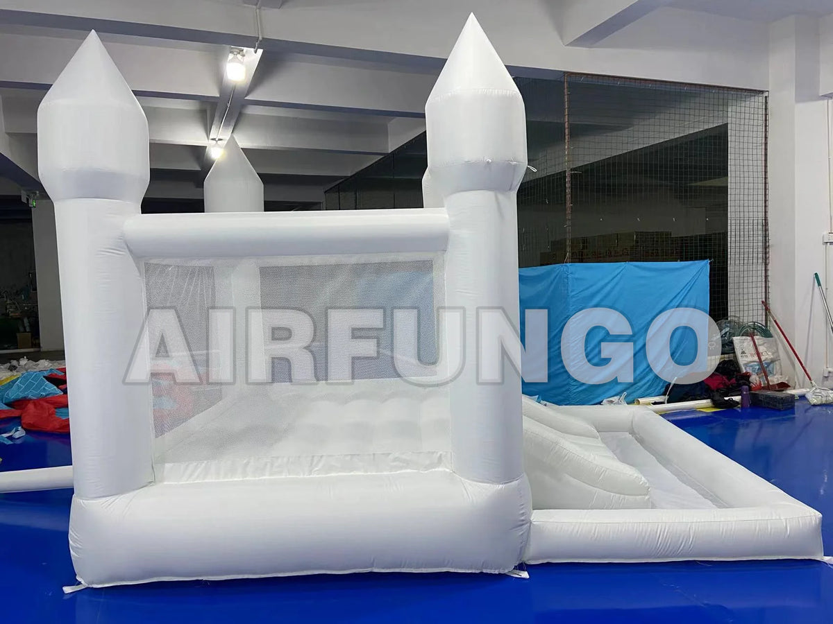 Inflatable Bounce House With Slide And Ball Pit For Parties