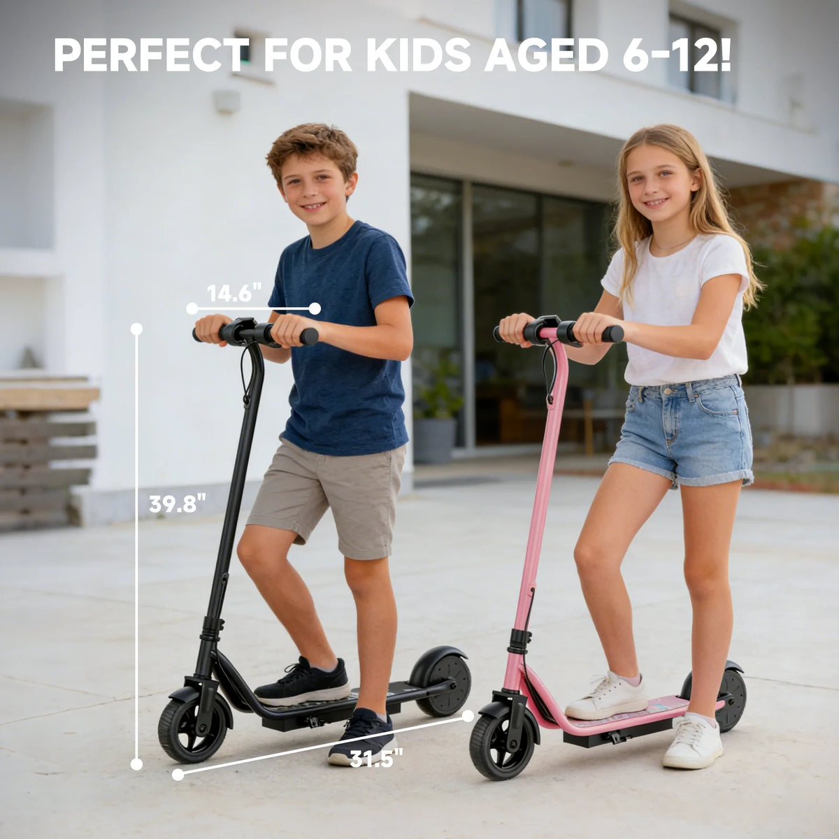 Ladped Kids Electric Scooter With 250W Motor And Three Speeds