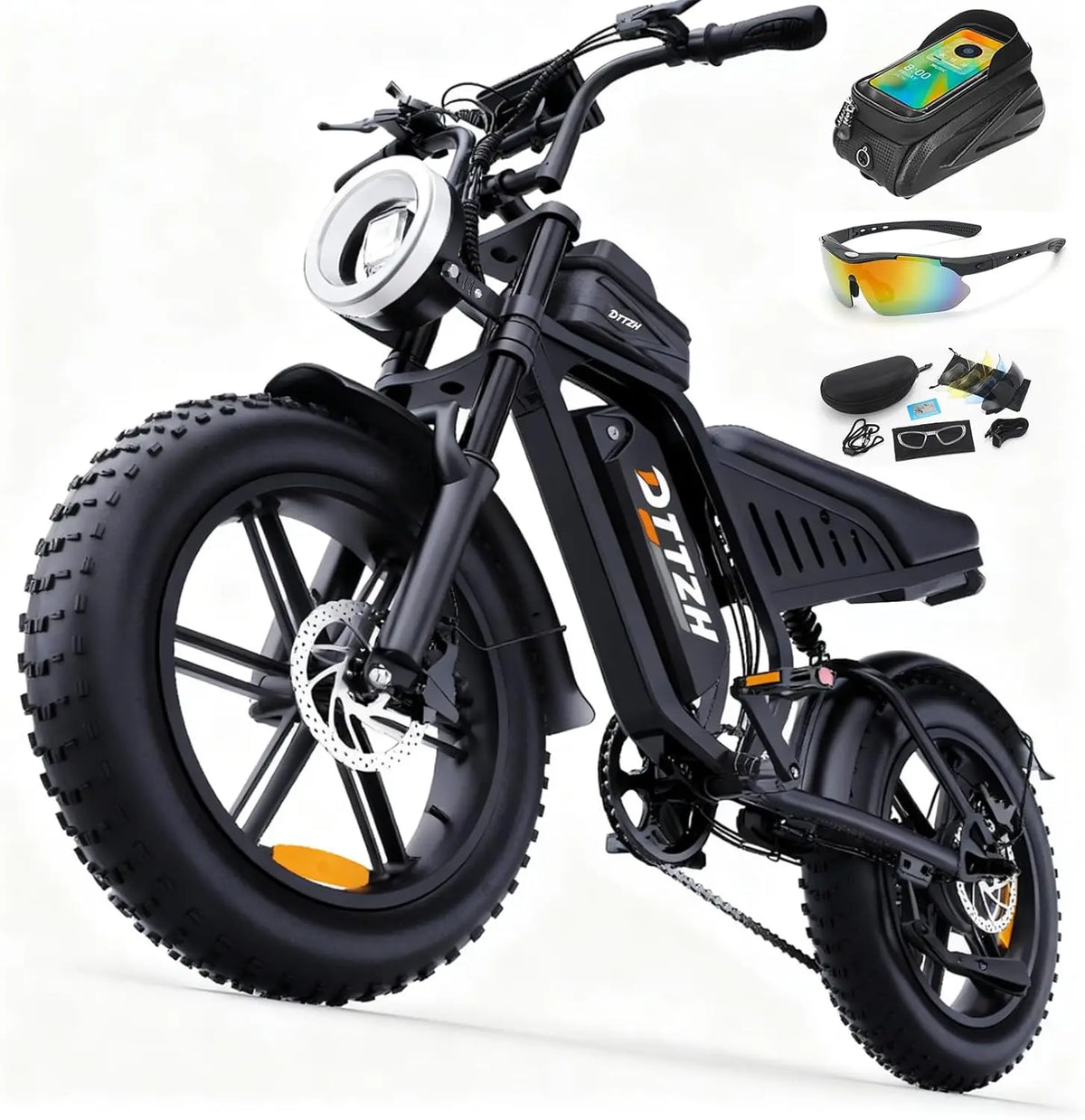 DTTZH F6S 2000W Full Suspension Electric Bike With Ul Certification