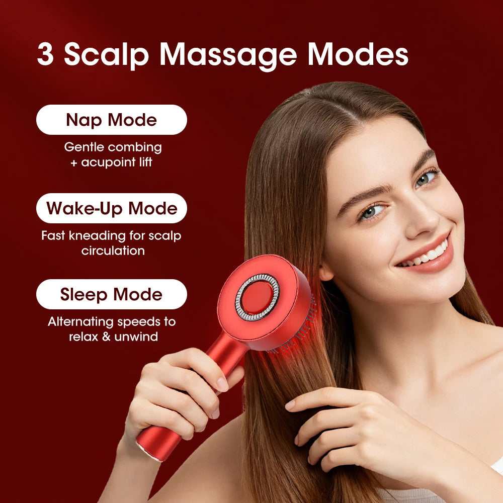 Afdeal Electric Scalp Massaging Hair Brush With Oil Dispenser