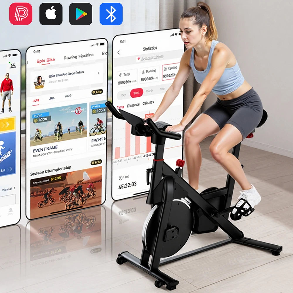 Lacuffy Magnetic Resistance Exercise Bike For Indoor Fitness Training