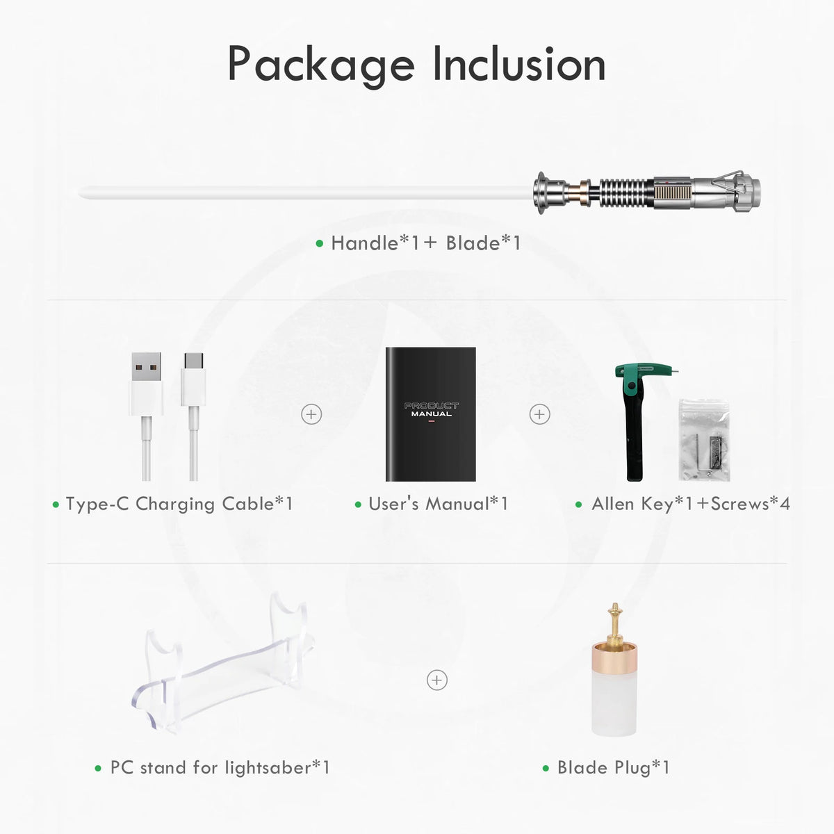 DamienSaber Luke Skywalker EP8 Lightsaber Replica With Control Box