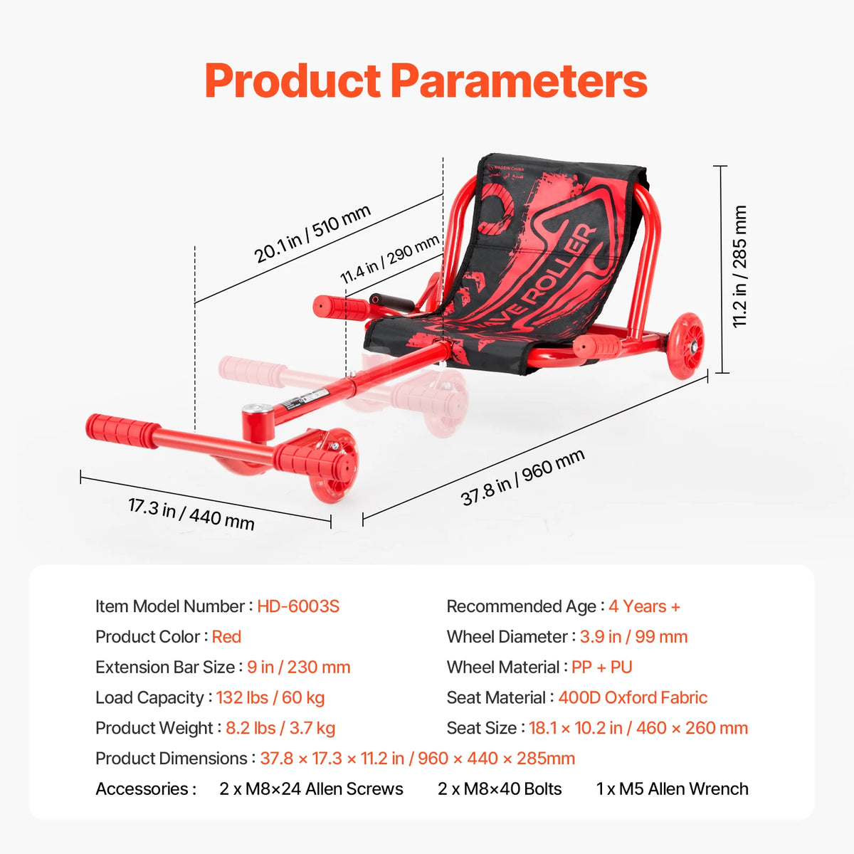 SucceBuy Ride On Drift Car Zig Zag Scooter Swinging Motion