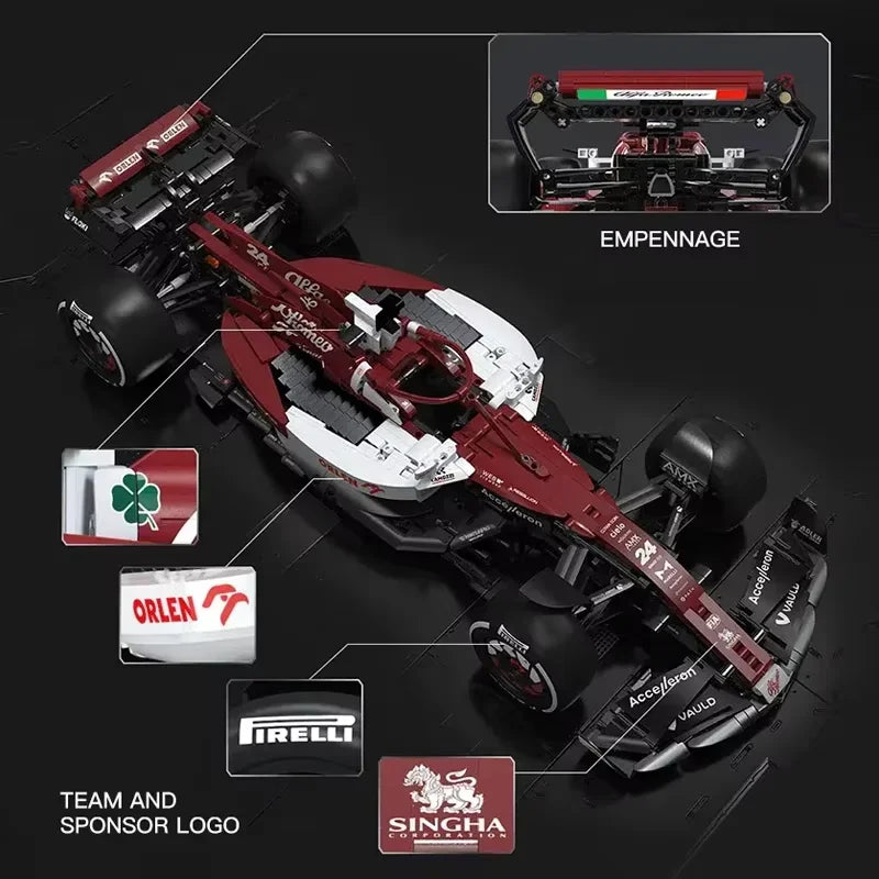 Cada Technical Drift Racing MOC F1 Race Car Building Blocks