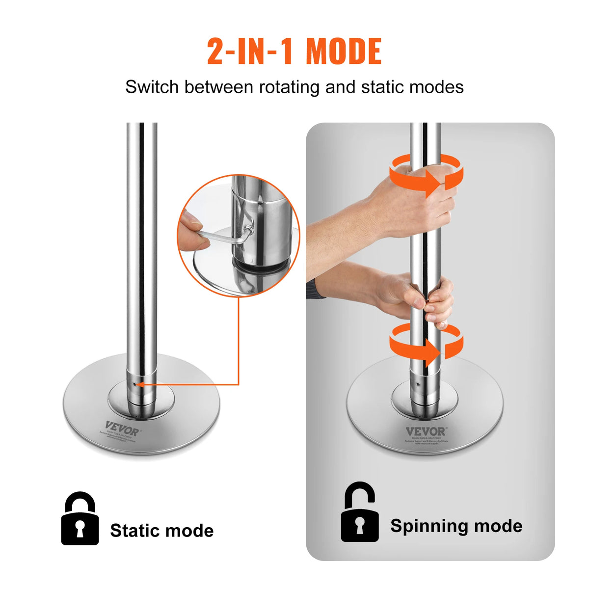 SucceBuy Professional Heavy Duty Stainless Steel Fitness Dance Pole
