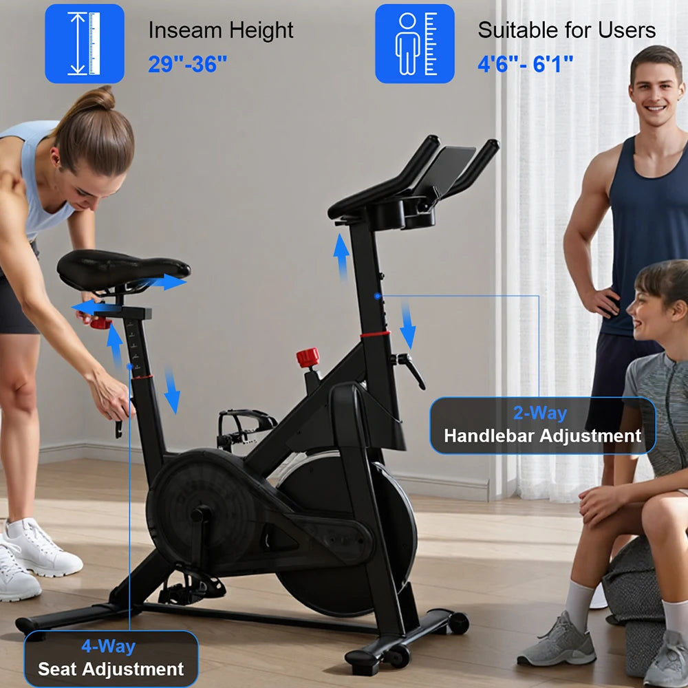 Lacuffy Magnetic Resistance Exercise Bike For Indoor Fitness Training