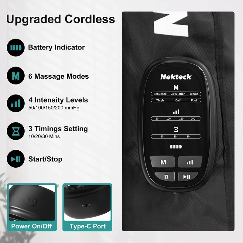 Nekteck Air Pressure Leg Massager For Muscle Relaxation