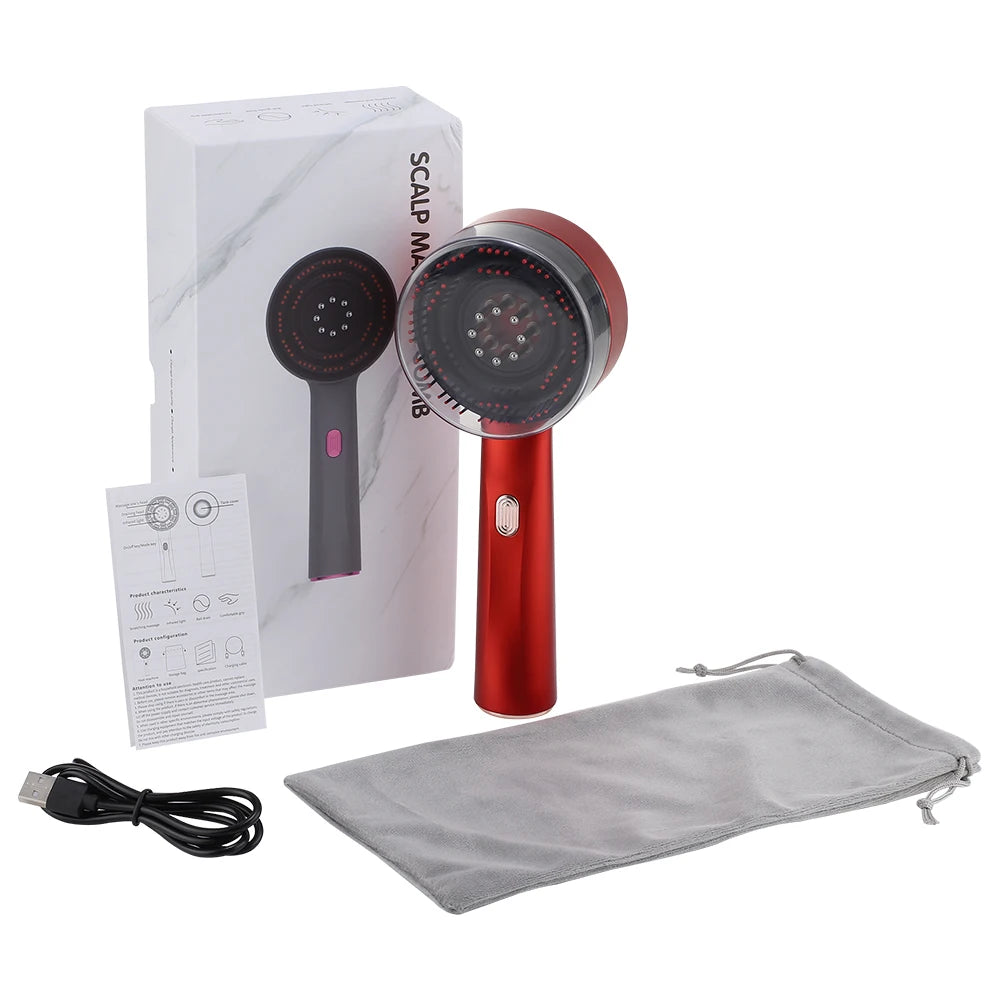 Afdeal Electric Scalp Massaging Hair Brush With Oil Dispenser