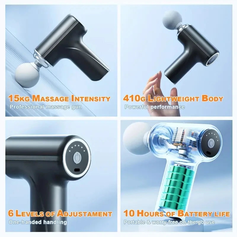 Portable Electric Fascia Massage Gun For Deep Tissue Relief