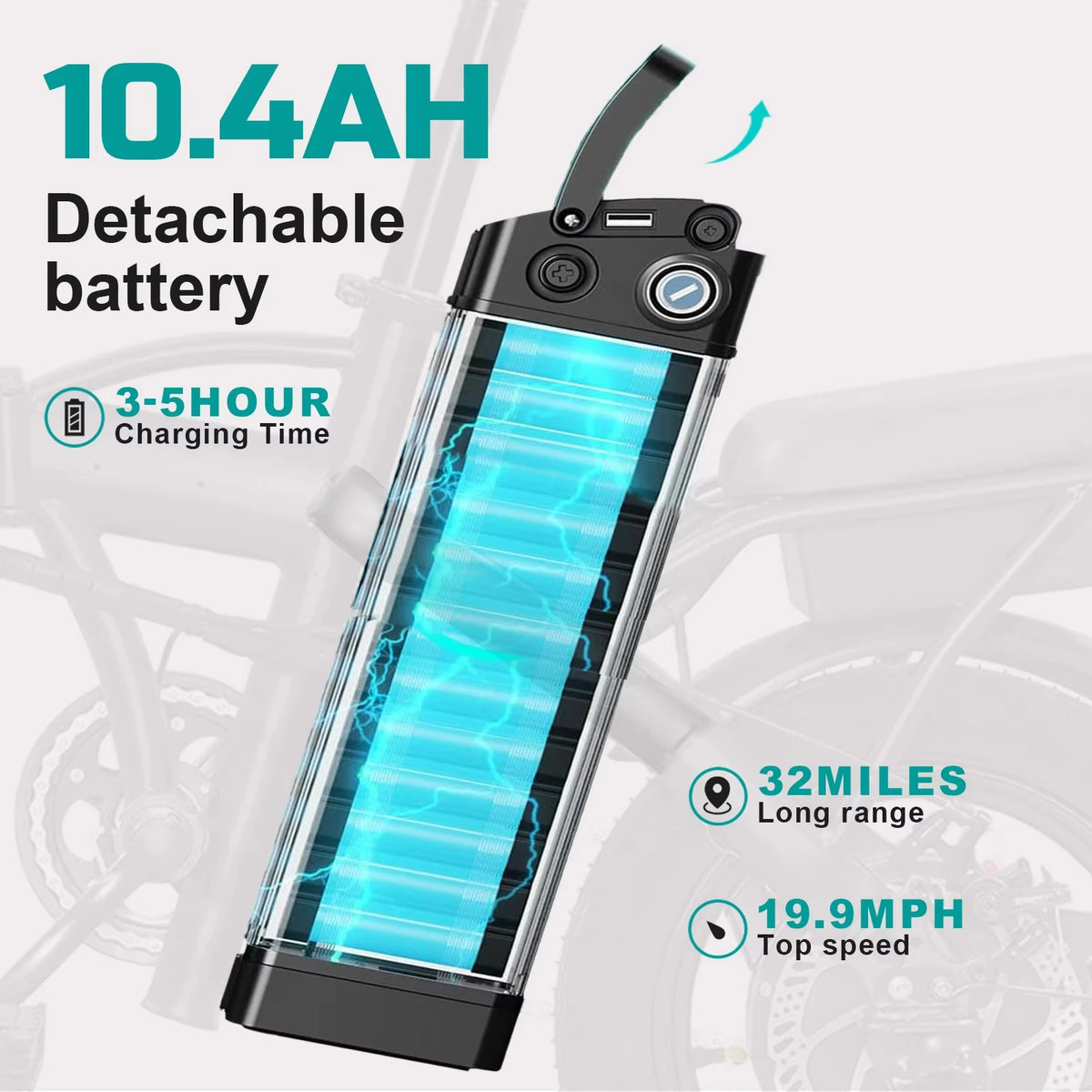 Terrosor 560W 48V Folding Electric Bicycle Commuter Urban E Bike