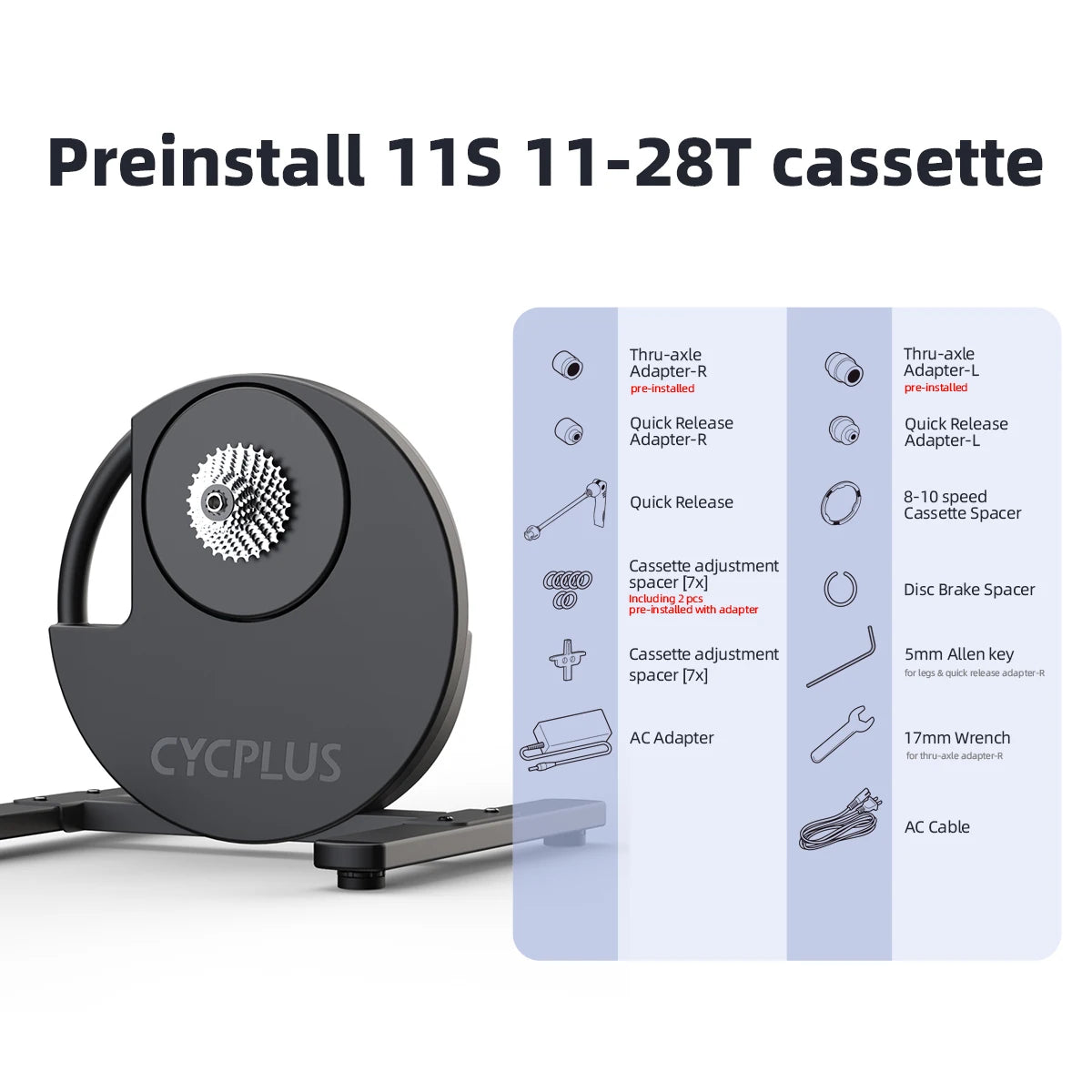 CyclPlus R200 Intelligent Direct Drive Cycling Trainer With Power Meter