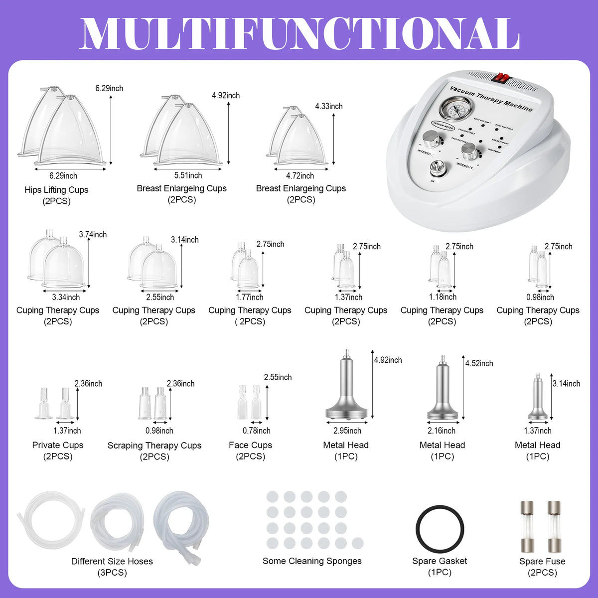 Electric Vacuum Pump For Body Shaping And Massage Therapy