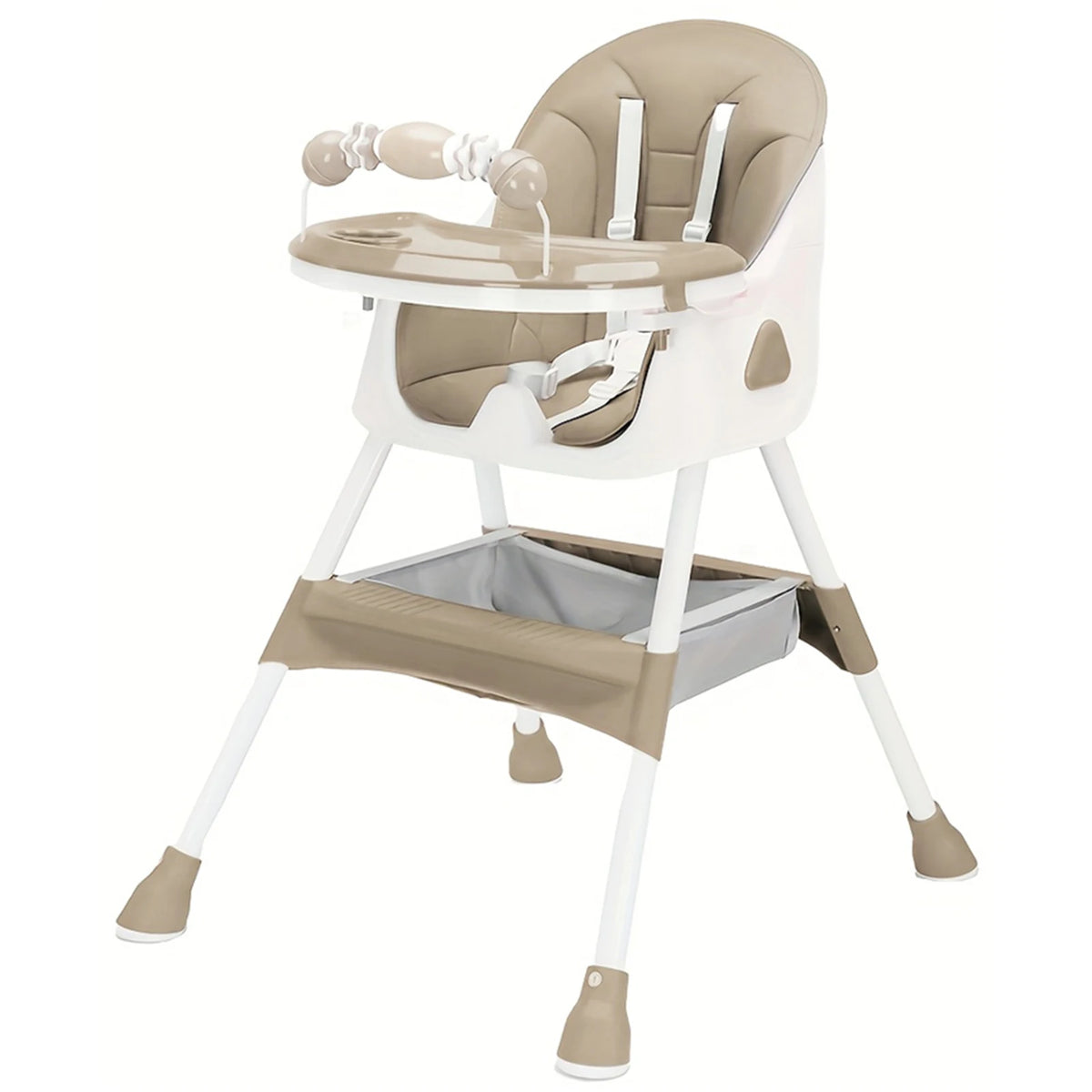 Piorlado Foldable Baby High Chair With Tray And Rack